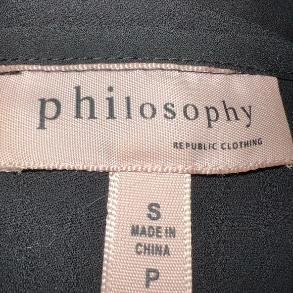 Philosophy Lace Flutter Cap Sleeves Blouse - Picture 6 of 9